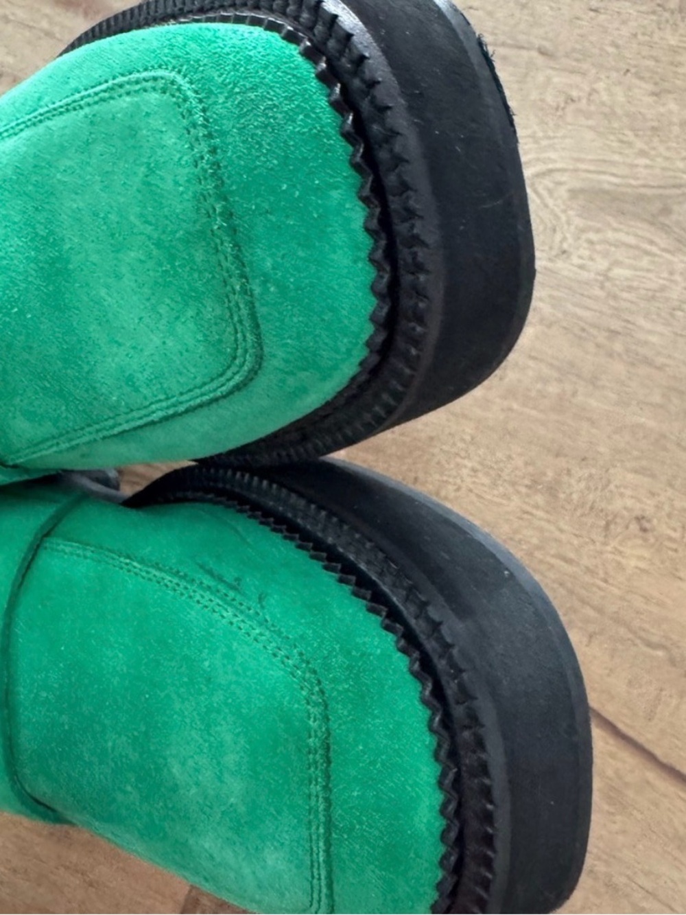 Maguire Suede Paola Penny Loafers Peppermint Green - Picture 9 of 10